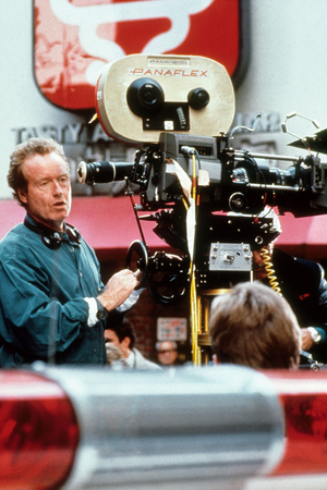 Ridley Scott on set of Black Rain, 1989 (photo)