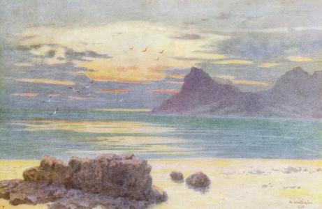Hout Bay and Hangberg (colour litho)