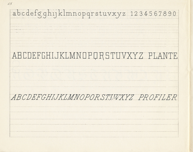 Batarde, gothique et alphabets varies pour titres, c.1880-1900 (impression)