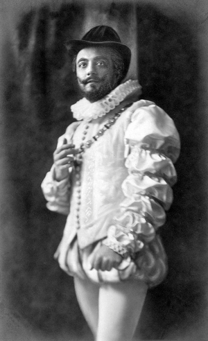 Gustav Schutzendorf as Don Giovanni  - title role of opera by Wolfgang von Mozart