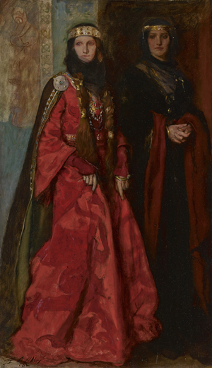 Goneril and Regan in King Lear Act I Scene I, 1902 (oil on canvas)