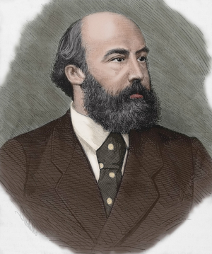 Ricardo Augusto Pereira Guimaraes (1830-1889). Portuguese writerjournalist and politician. Portrait. Engraving