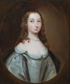 Portrait of Abigail Stephens, Lady Harley (oil on paper)