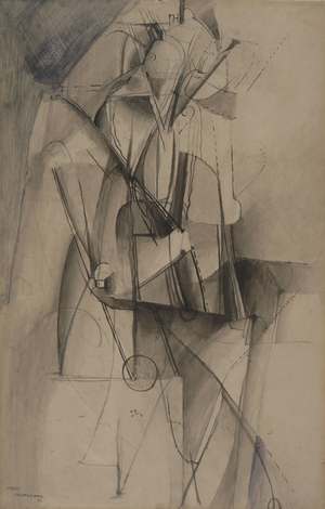 Virgin (No. 2) 1912 (pen & ink with ink wash, pencil and watercolour on Bristol paper)