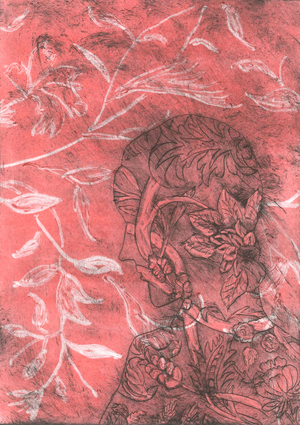Cast III, 2015 (monoprint on paper)