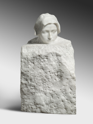 Thought, modeled 1895, carved by Camille Raynaud (1868-after 1931) in 1900-01 (marble)