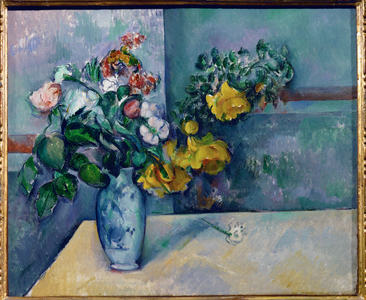 Fleurs dans un vase (oil on canvas)