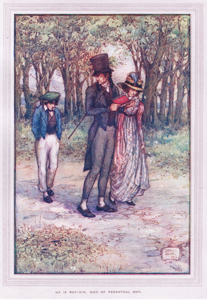 He is boy-rid, sick or perpetual boy (colour litho)
