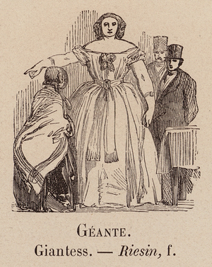 Le Vocabulaire Illustre: Geante; Giantess; Riesin (engraving)