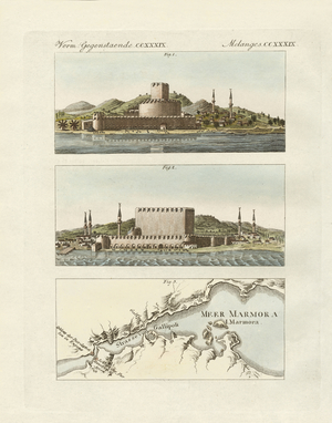 The Dardanelles (coloured engraving)
