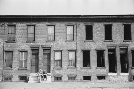 Factory workers' homes, Camden, New Jersey, 1938 (b/w photo)