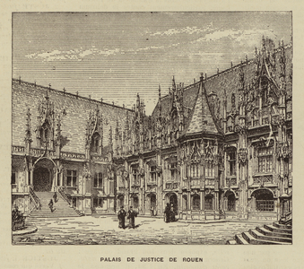Palais de Justice de Rouen (engraving)