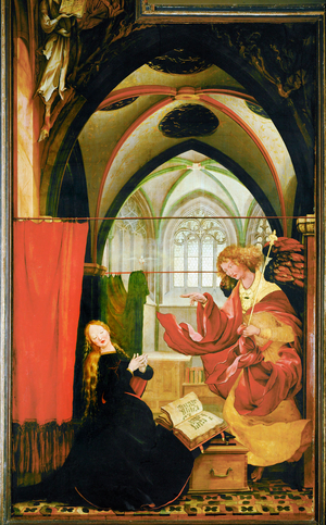 The Annunciation (painting on limewood)