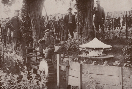 Eastcote Camp: A Model Water-Mill (b/w photo)