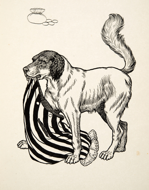 A Good FInder, from A Hundred  Anecdotes of Animals, pub. 1924 (engraving)