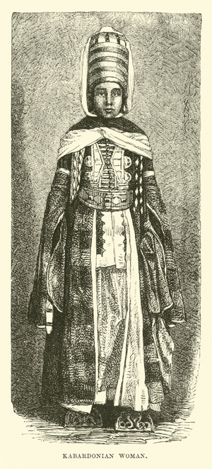 Kabardonian woman (engraving)