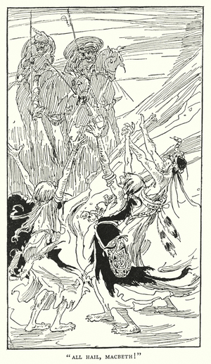 Illustration for Shakespeare's Macbeth (litho)