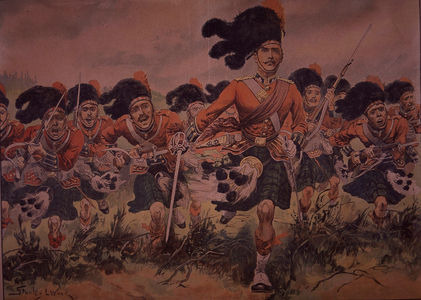 Charge of the Black Watch, c.1900