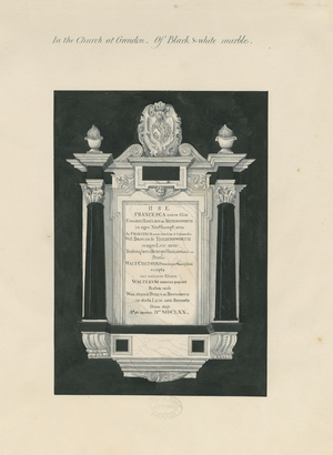 Ingestre - tablet to Frances (Hesilrig) Chetwynd: painting, nd [19th cent] (painting)