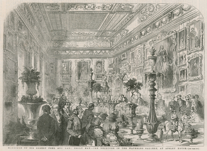 Marriage of Sir Robert Peel and Lady Emily Hay (engraving)