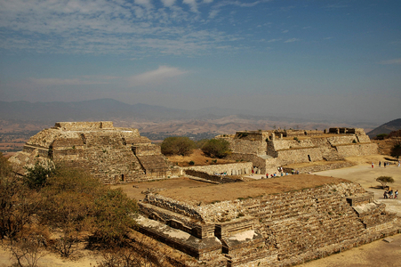 Mexico, Oaxaca, Monte Alban (orig. 200 Bcentury), Edifices L, M & O