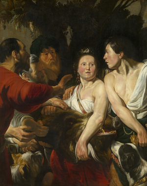 Meleager and Atalante, 1617-18 (oil on canvas)