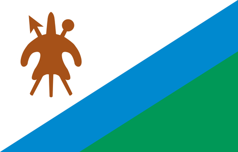 Historical flag of Lesotho, up to year 2006