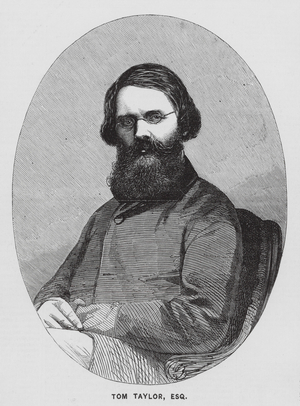 Tom Taylor, English playwright (engraving)