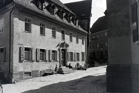 An excursion to Wimpfen, Germany 1930s (b/w photo)