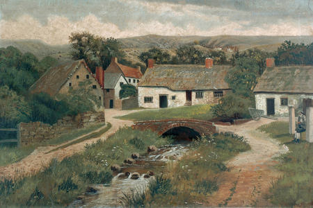 Ilkley Bridge, 1893 (oil on canvas)