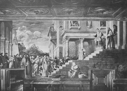 Historical photo of the visit of Maria