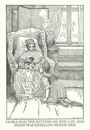 Illustration for Heidi by Johanna Spyri (litho)