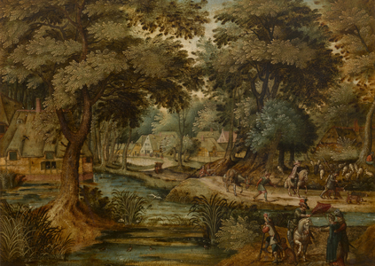 Landscape (oil on copper)