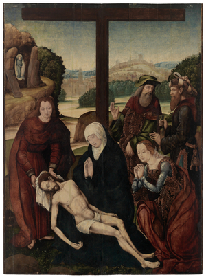 Pieta, 15th century (tempera & glazes on panel)
