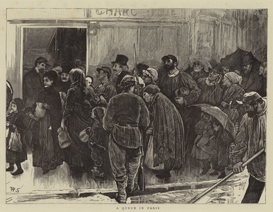 A Queue in Paris (engraving)