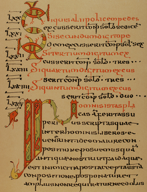 Edictum Rothari. Written compilation of Lombard law. 643. Reproduction