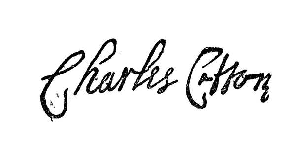 Signature: Charles Cotton, poet (litho)