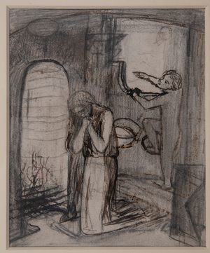 Sister Helen, 1860 (ink and chalk on paper)