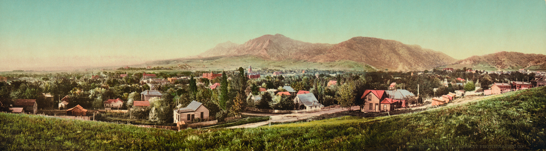 Panorama of Boulder, Colorado, 1900 (b/w photo)