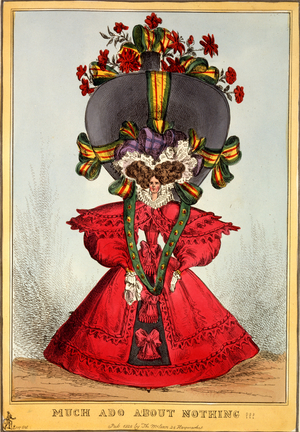 Much Ado About Nothing !!!, 1828 (hand-coloured engraving)