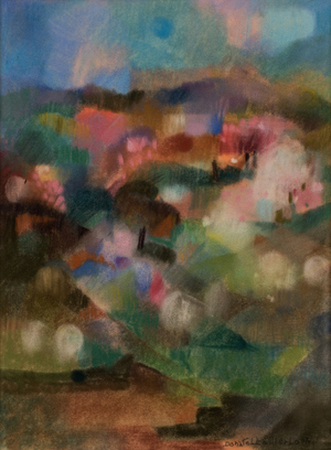 Pink Spring, 1997 (pastel on velvety paper)