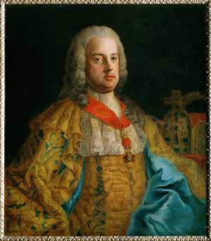 Emperor Franz I Stephan, husband of Empress Maria Theresia, Duke of Lorraine, Grandduke of Tuscany … (oil on canvas)