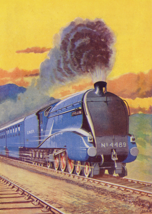 Trains: "Coronation Express", LNER (colour litho)