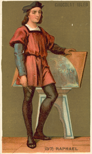 Raphael, Italian artist (chromolitho)