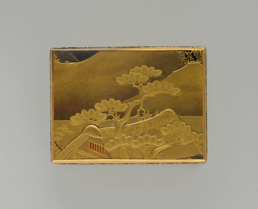 Snuff box containing a miniature portrait of Princess Marie-Josèphe of Saxony, Dauphine of France (1731-67), c.1824 (Gold, lacquer, enamel, vellum & gouache, chased & painted)