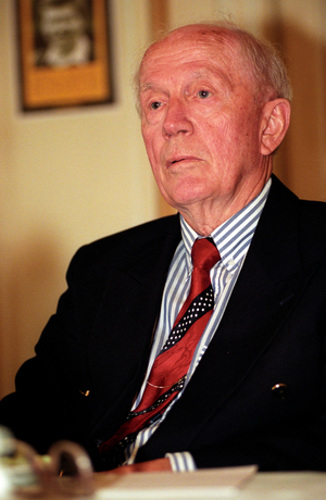 Oslo August 25, 1997. Pensioner and former politician Lars Korvald ..., 1997 (photo)
