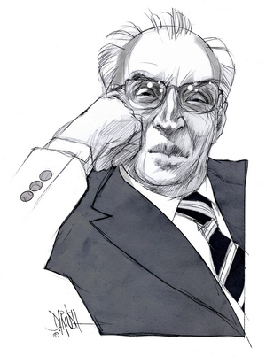 Piero Chiara, 2006 (digitally enhanced pencil drawing)