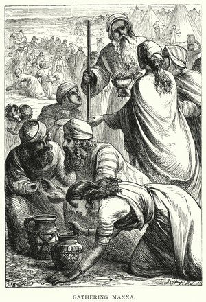 Gathering Manna (engraving)