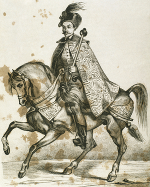 Aleksey Mikhailovich (1629-1676). Tsar of Russia (1645-1676) (engraving)