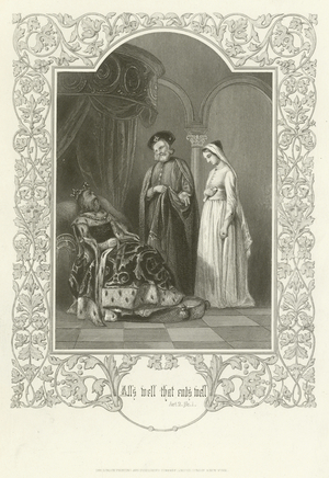 All's Well That Ends Well, Act II, scene i (engraving)